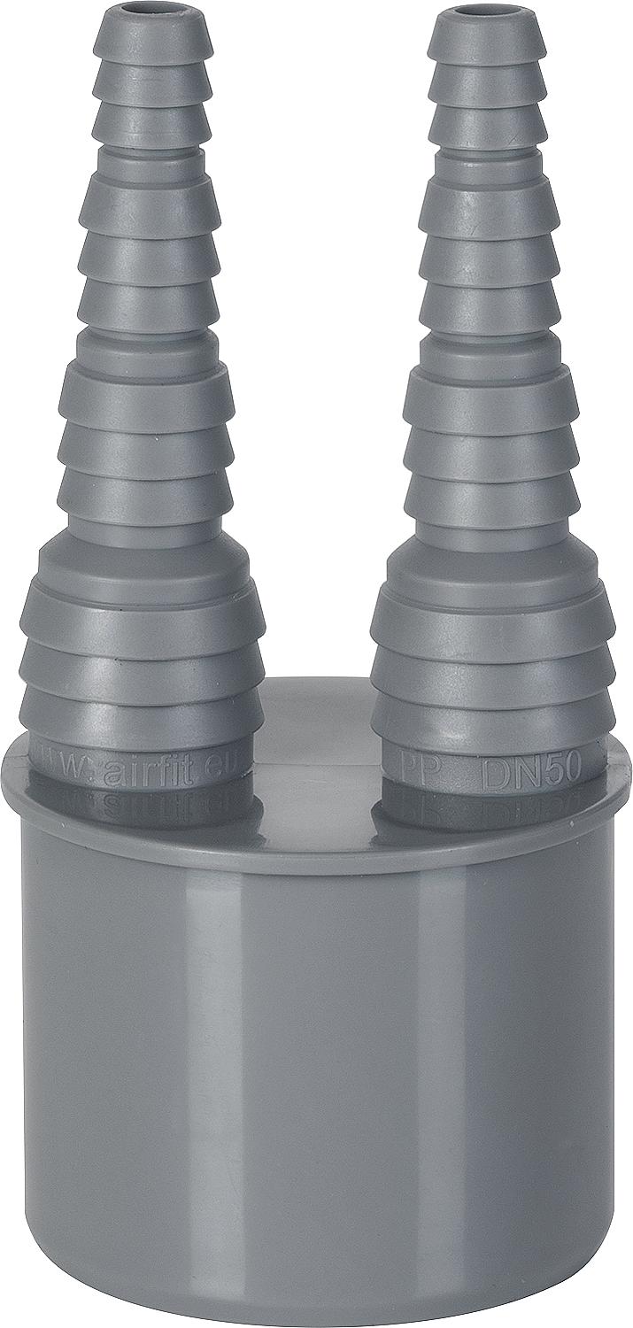 Raccord double pour tuyau DN50, 8-19 mm