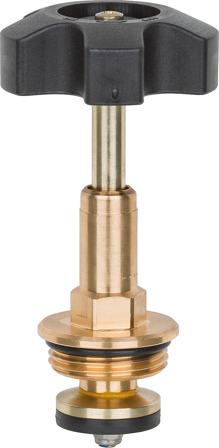 Free-flow valve top, red brass, DN50 (2"), grease chamber top, dead space-free, G 2