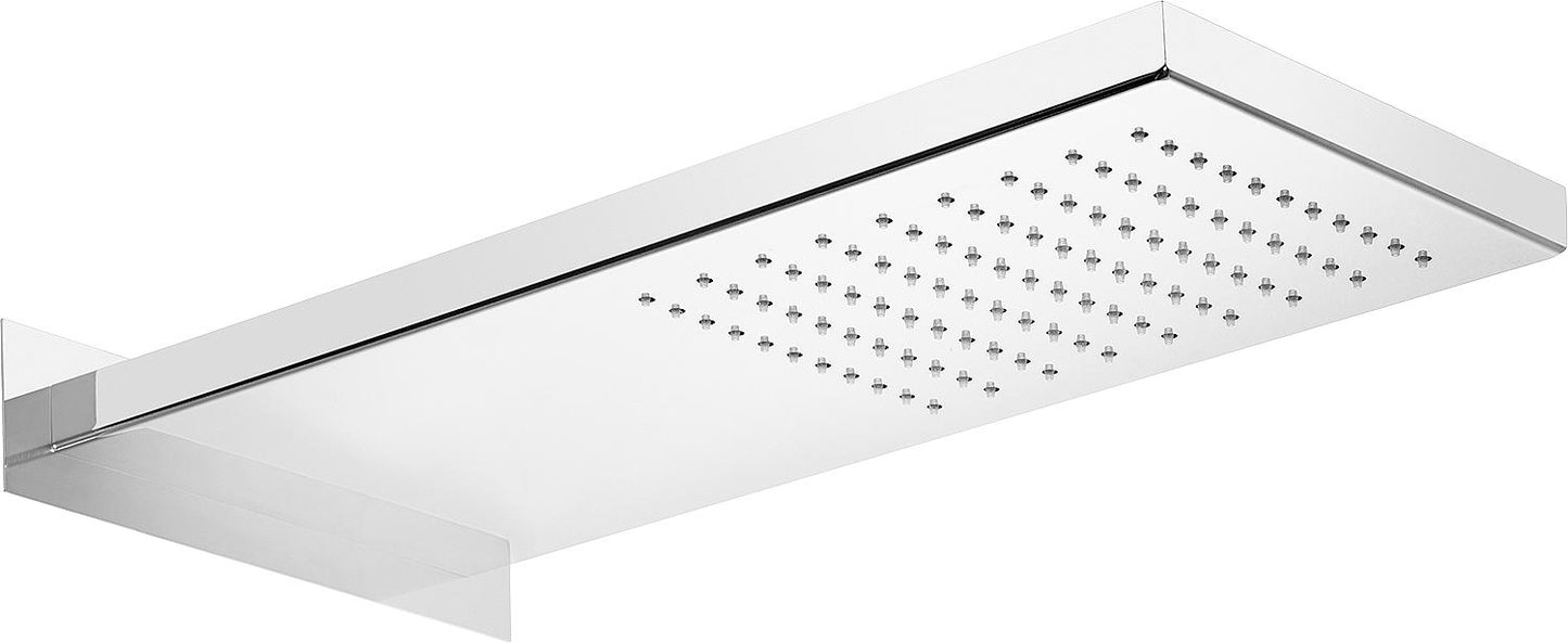 Ziliana shower head, 2 spray patterns, 500 mm projection, polished stainless steel