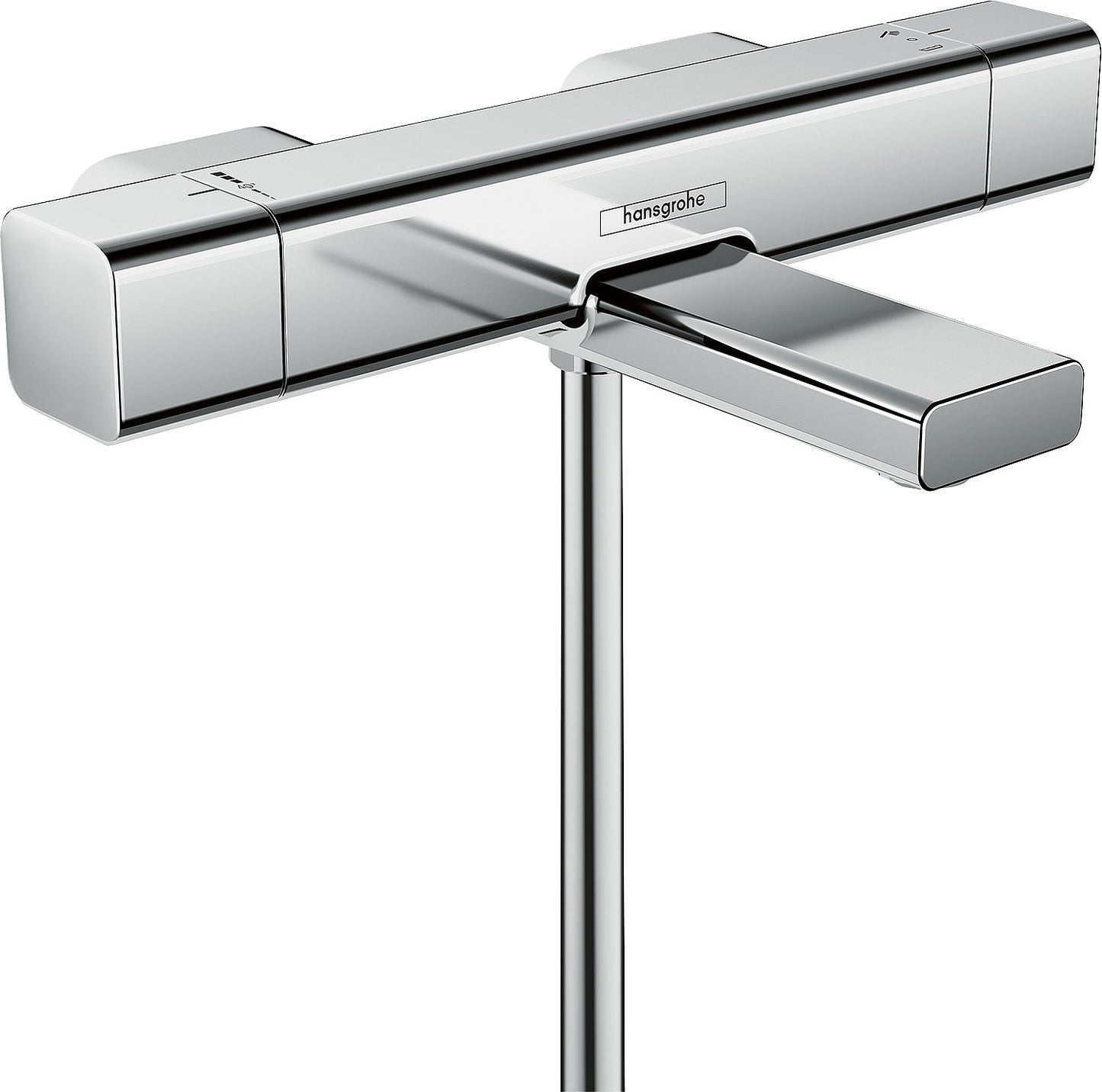 Thermostat de salle de bain en saillie Hansgrohe Ecostat E, saillie de 183 mm, chromé