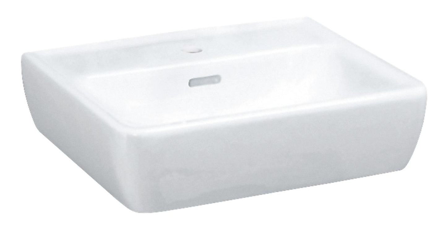 Laufen Pro hand basin 450x340mm, white, with overflow, 1 tap hole in the center
