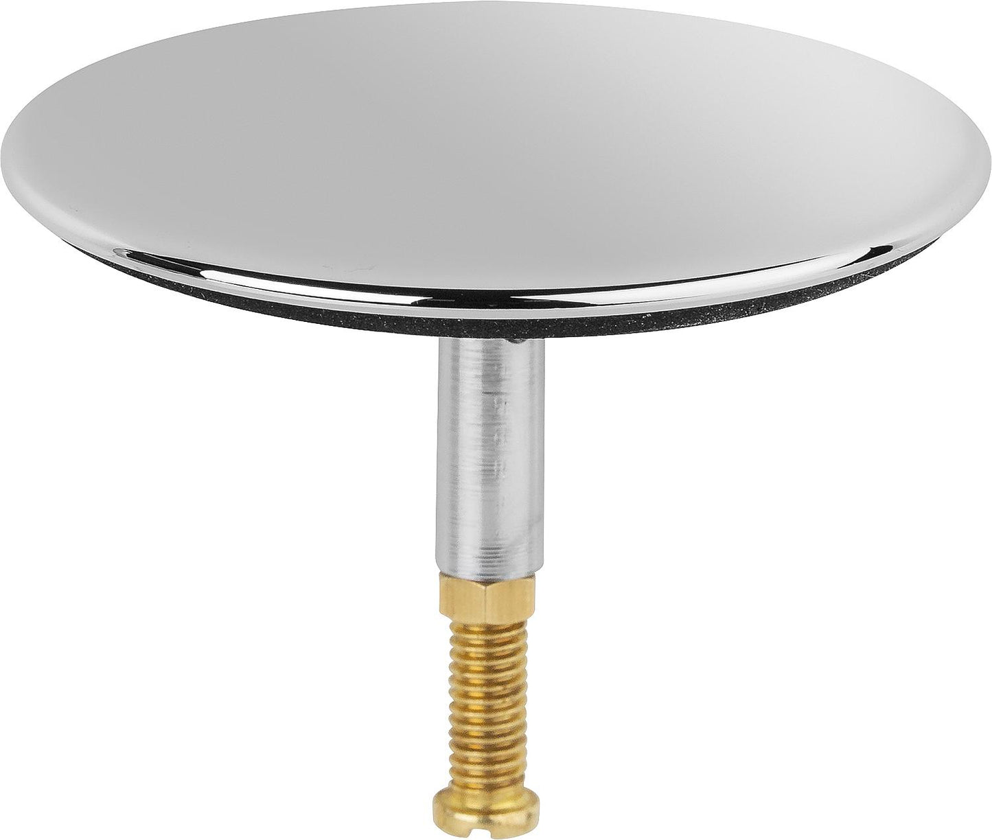 Universal bathtub plug D=71mm, pin D=8mm, chrome-plated brass