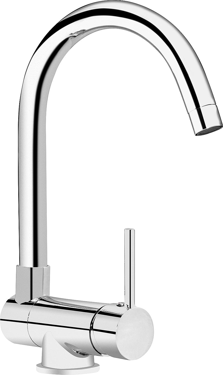 Mitigeur de cuisine Salsa pour montage sous fenêtre, saillie 182 mm, chromé