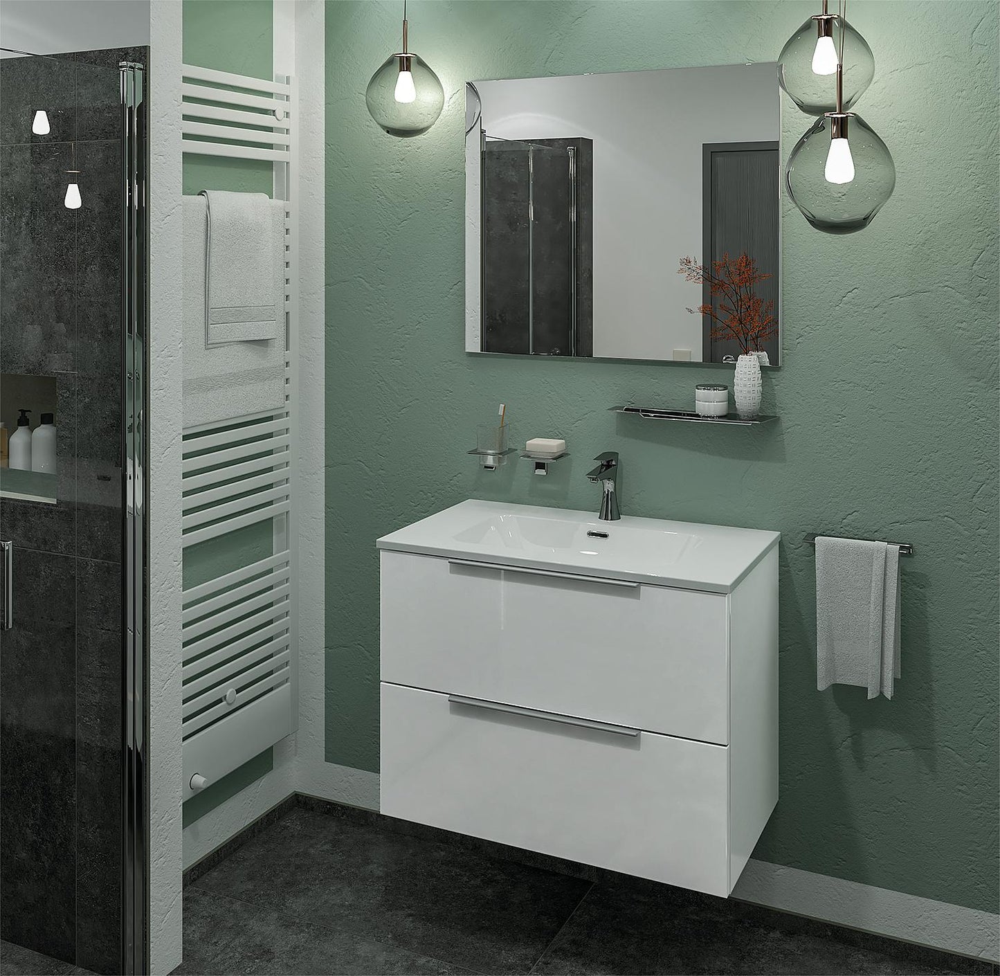 Ensemble de meubles de salle de bain Bali, largeur 810 mm
