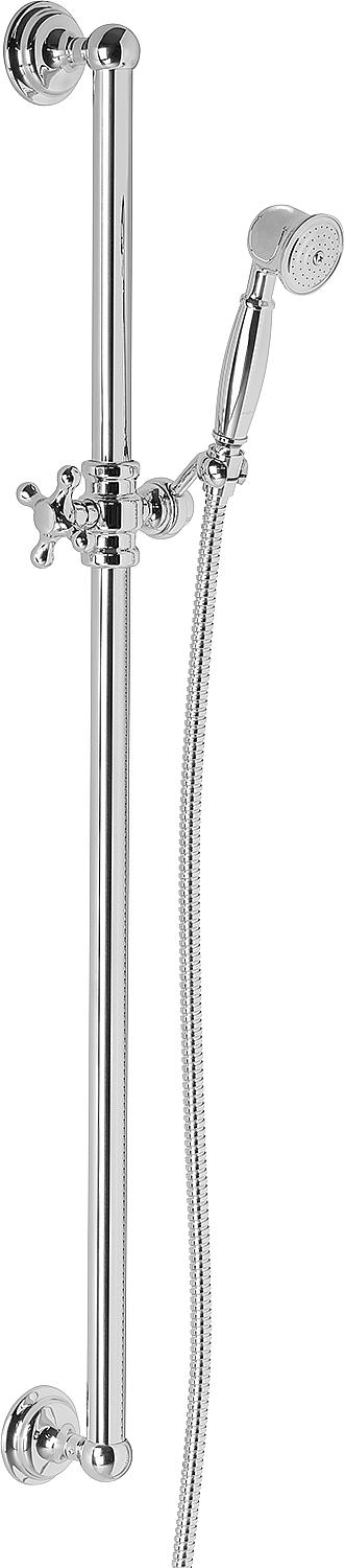 Ensemble de douche rétro 900 mm, 1 jet Ø 25 mm chromé