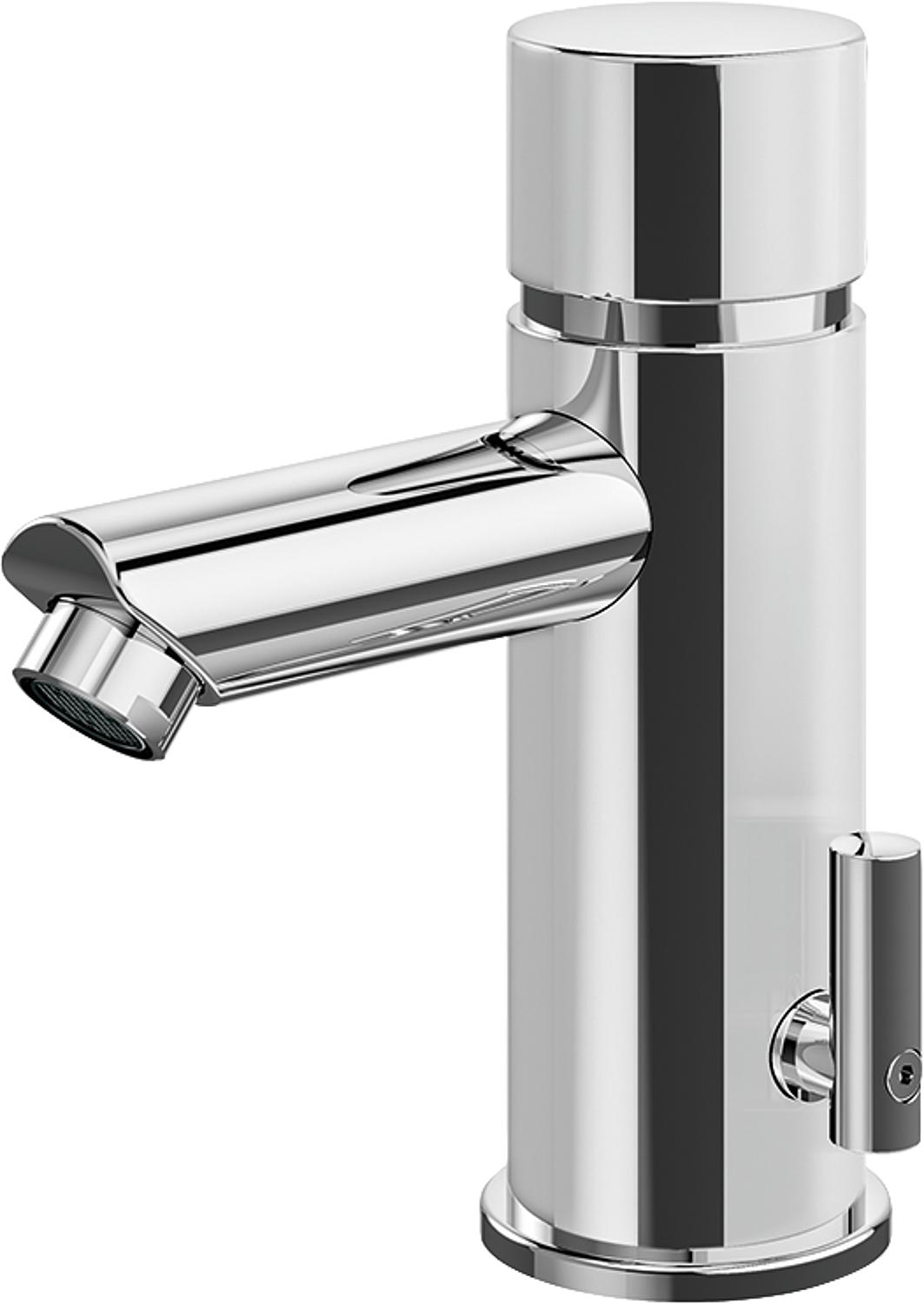 Conti lino SoftTouch ST10 self-closing tap with mixer, 90 mm projection, chrome