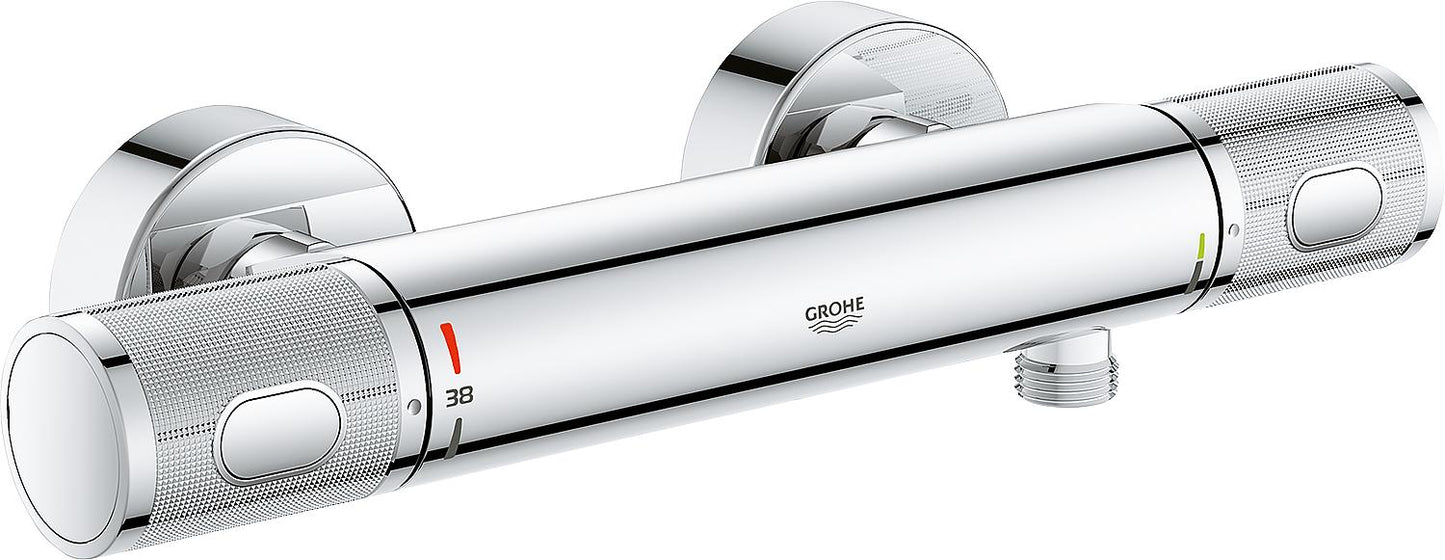 Grohe Grohtherm 1000 Performance chrome surface-mounted shower thermostat