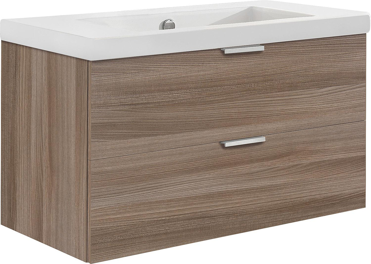 Meuble de rangement WTU+Ceramic série WT MBF anthracite brillant, 2 tiroirs, 710 x 550 x 510 mm