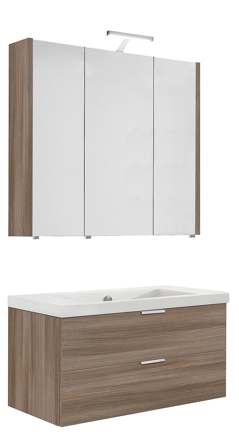 Badmöbel-Set Epil, 860 mm, mit 2 Frontauszügen