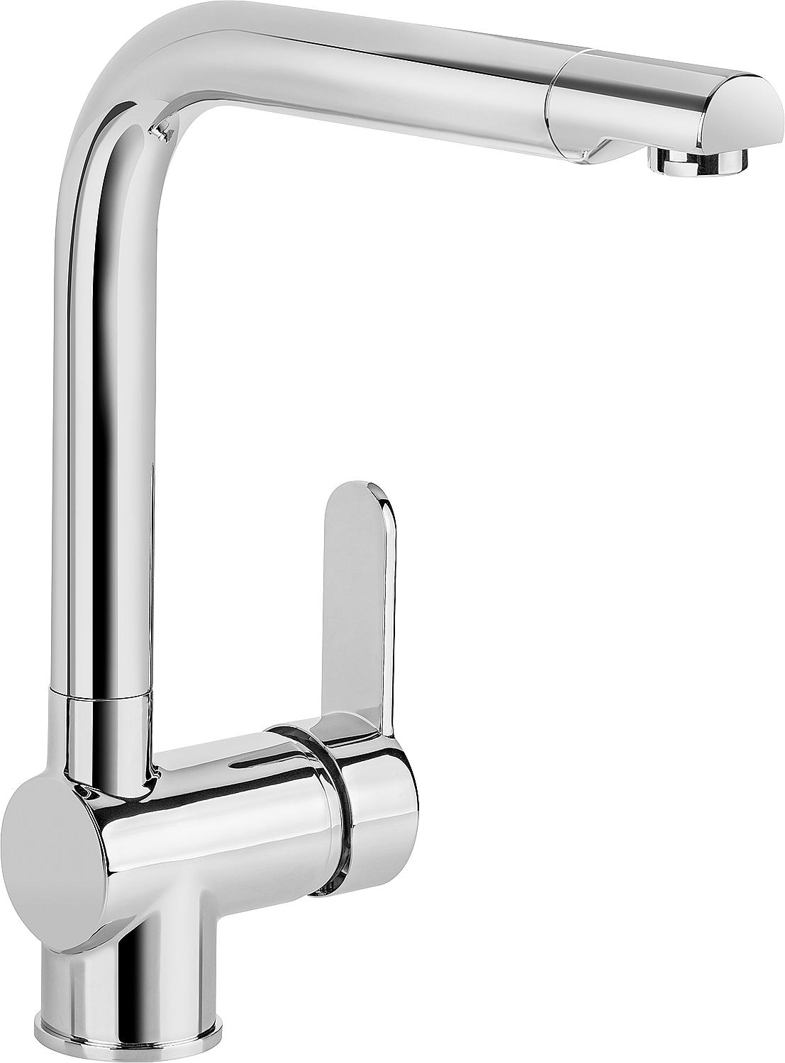 Spültischmischer Chamiza Schwenkauslauf Ausladung 230 mm verchromt, Unterfenstermontage