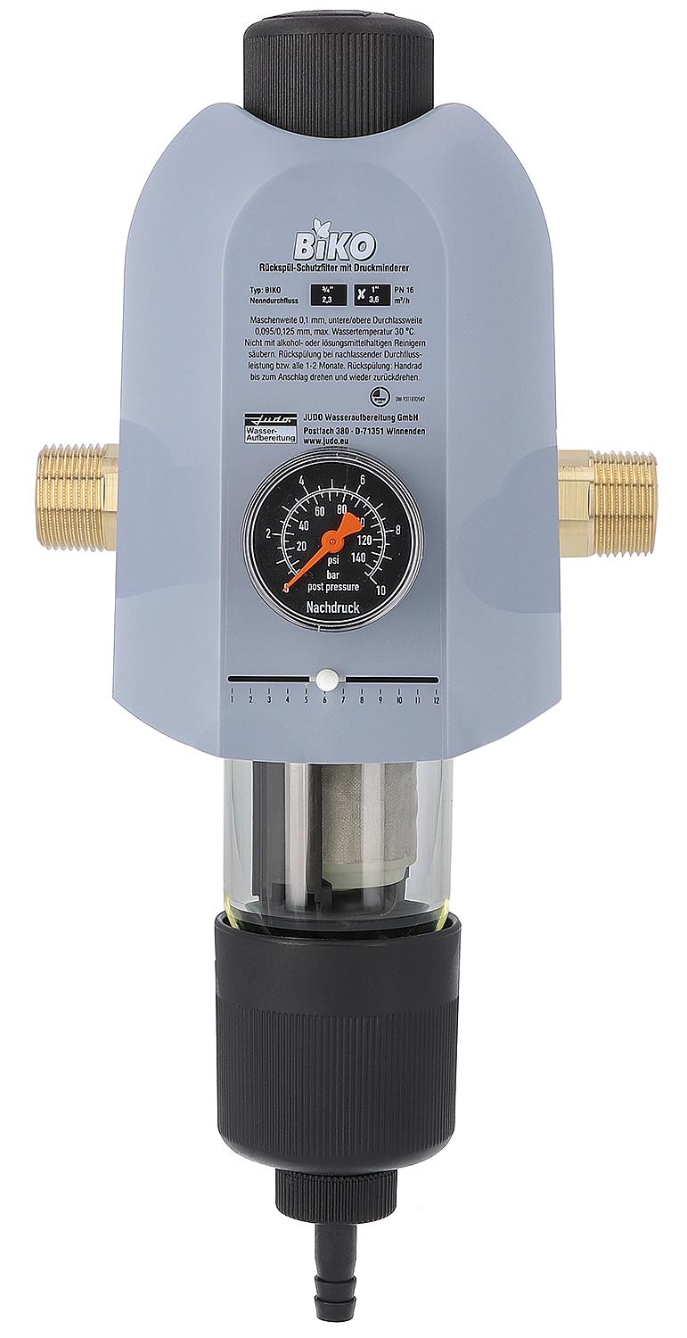 Judo Biko domestic water station with backwash filter and pressure reducer DN20 (3/4")