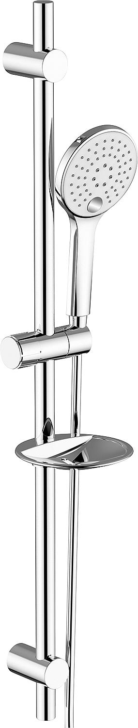 Brause-Set Magnifica 900 mm, 3 Strahlarten Ø 100 mm mit Seifenschale chrom