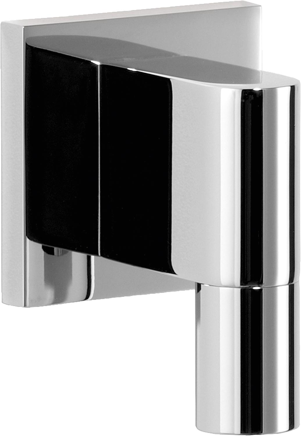 Dornbracht wall connection elbow 1/2" x 3/8", square chrome rosette