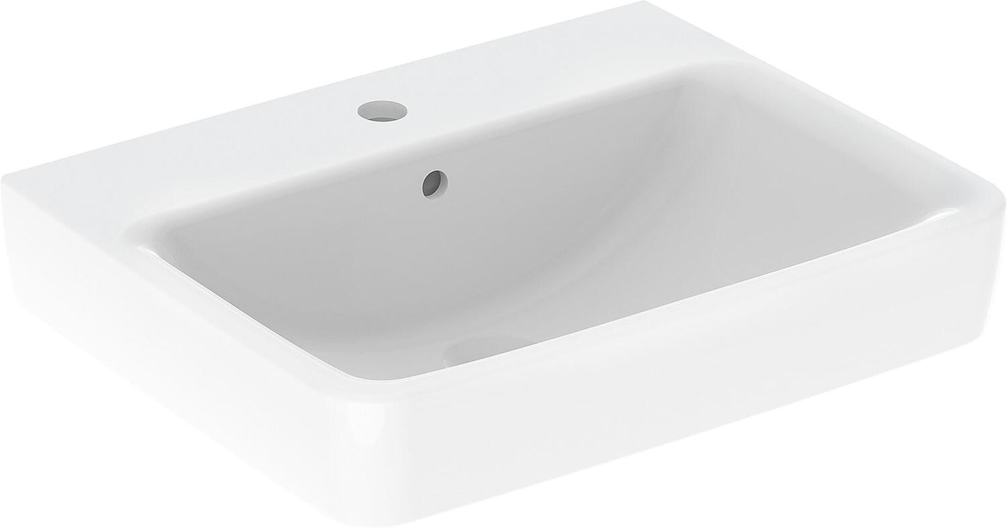 Waschtisch Geberit Renova Plan weiss BxHxT: 650x195x480mm