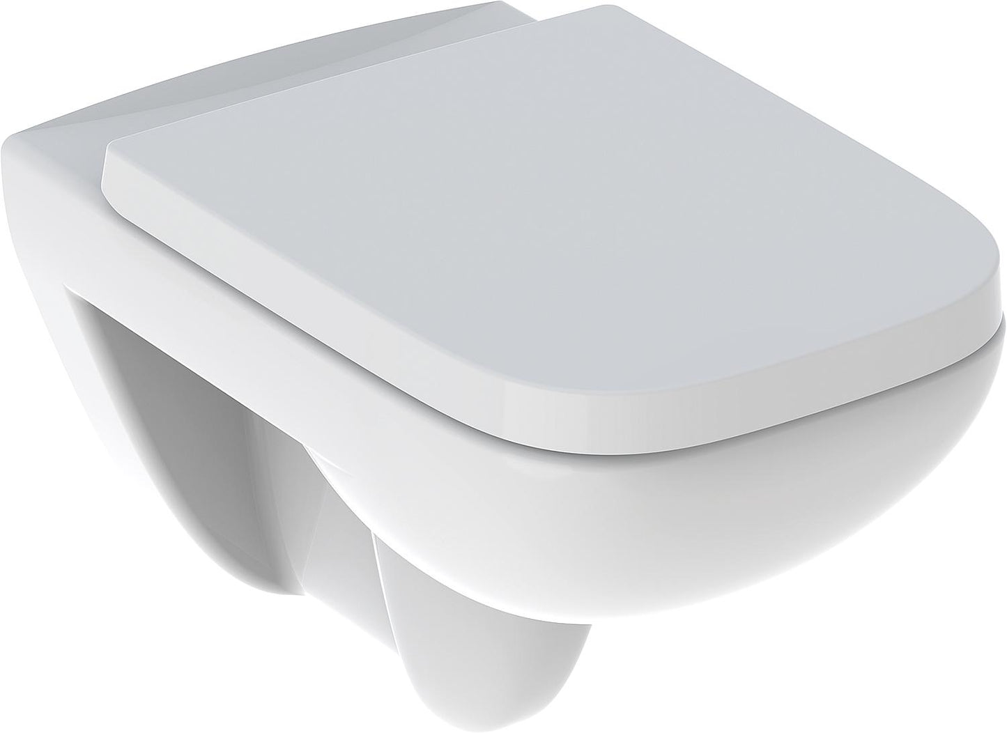 Geberit Renova Plan combination pack, wall-hung deep-flush toilet & seat, white, WxHxD: 355x345x540mm