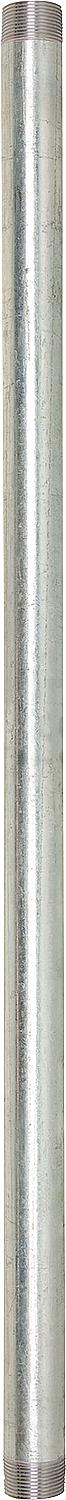 Heavy-duty galvanized steel pipe, 1 1/4" x 100cm