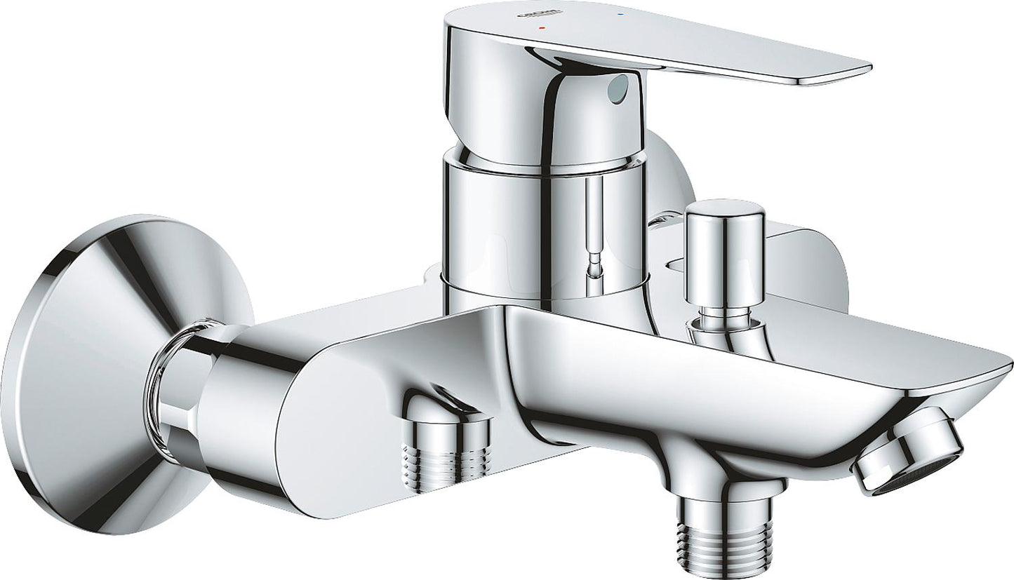 Mitigeur de bain à poser Grohe BauEdge, saillie de 168 mm, chromé