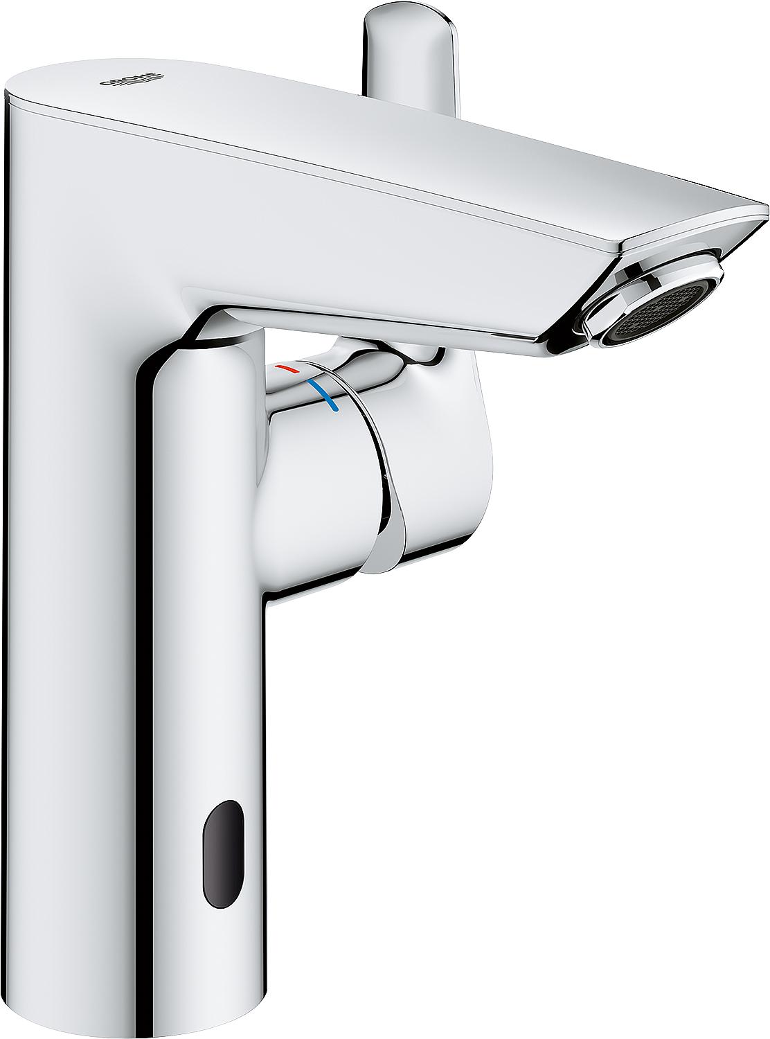 Mitigeur de lavabo Grohe Eurosmart M-Size, saillie de 122 mm, chromé, hybride 2 en 1