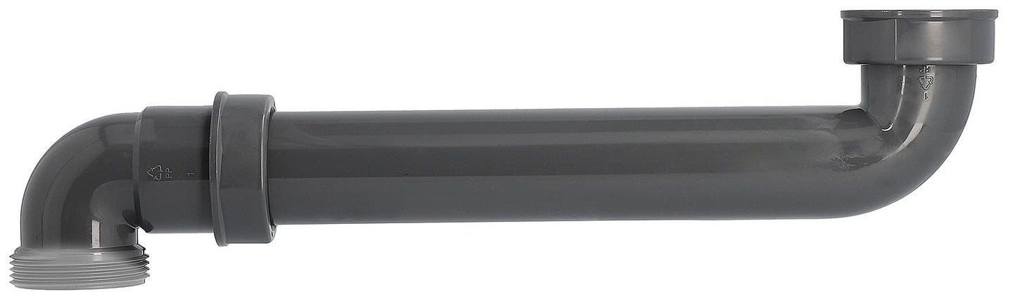 Siphon de vidange compact DN 40 1 1/2" fabriqué à partir de matériaux recyclés