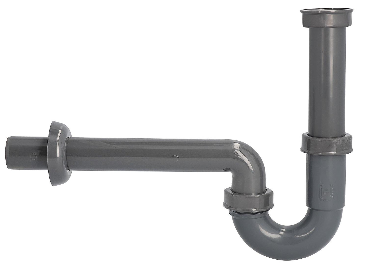 Siphon de tuyau DN32 1 1/4" x 32 mm fabriqué à partir de matériaux recyclés