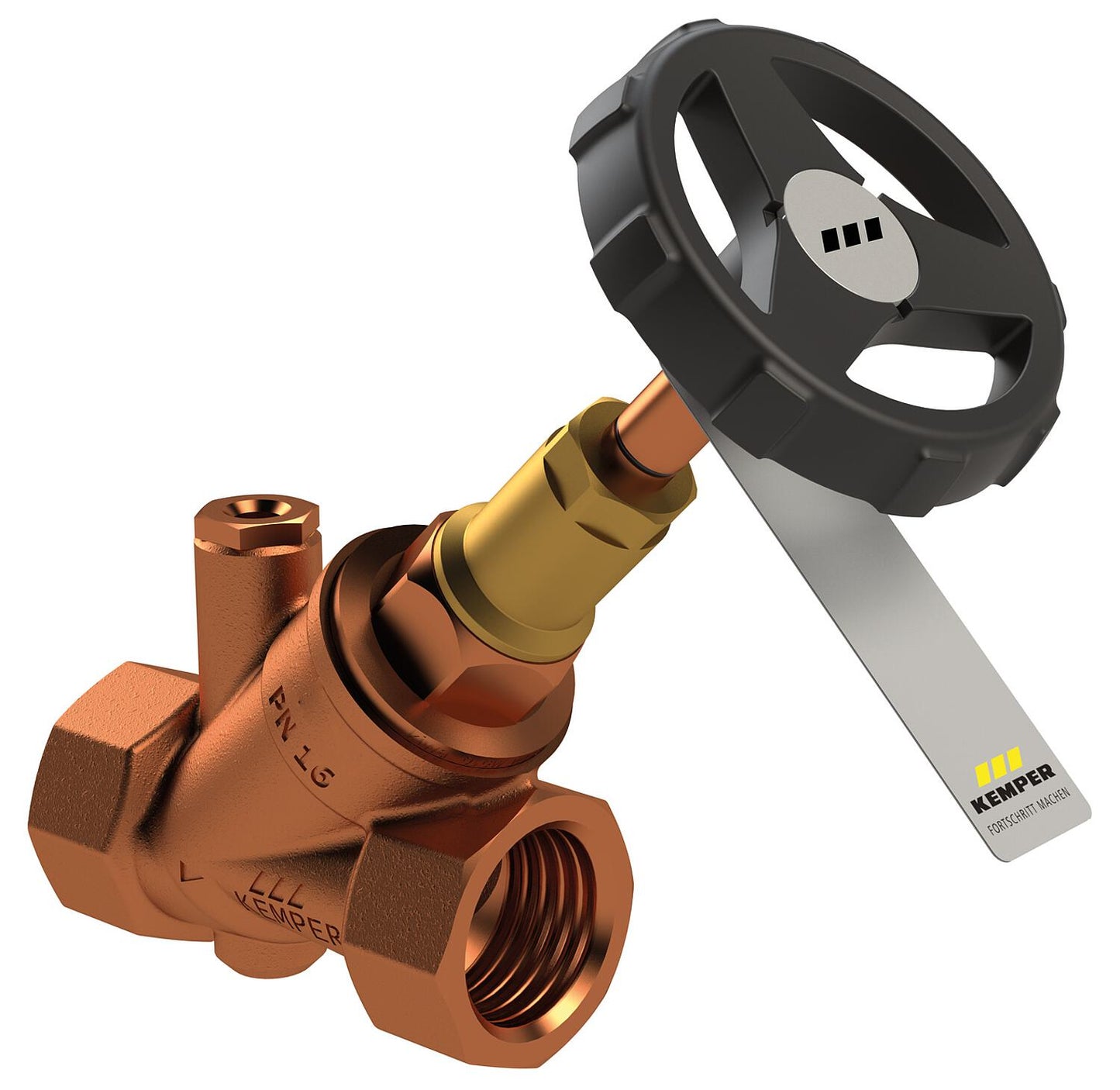 Freistromventile Weser aus Rotguss, mit Innengewinde