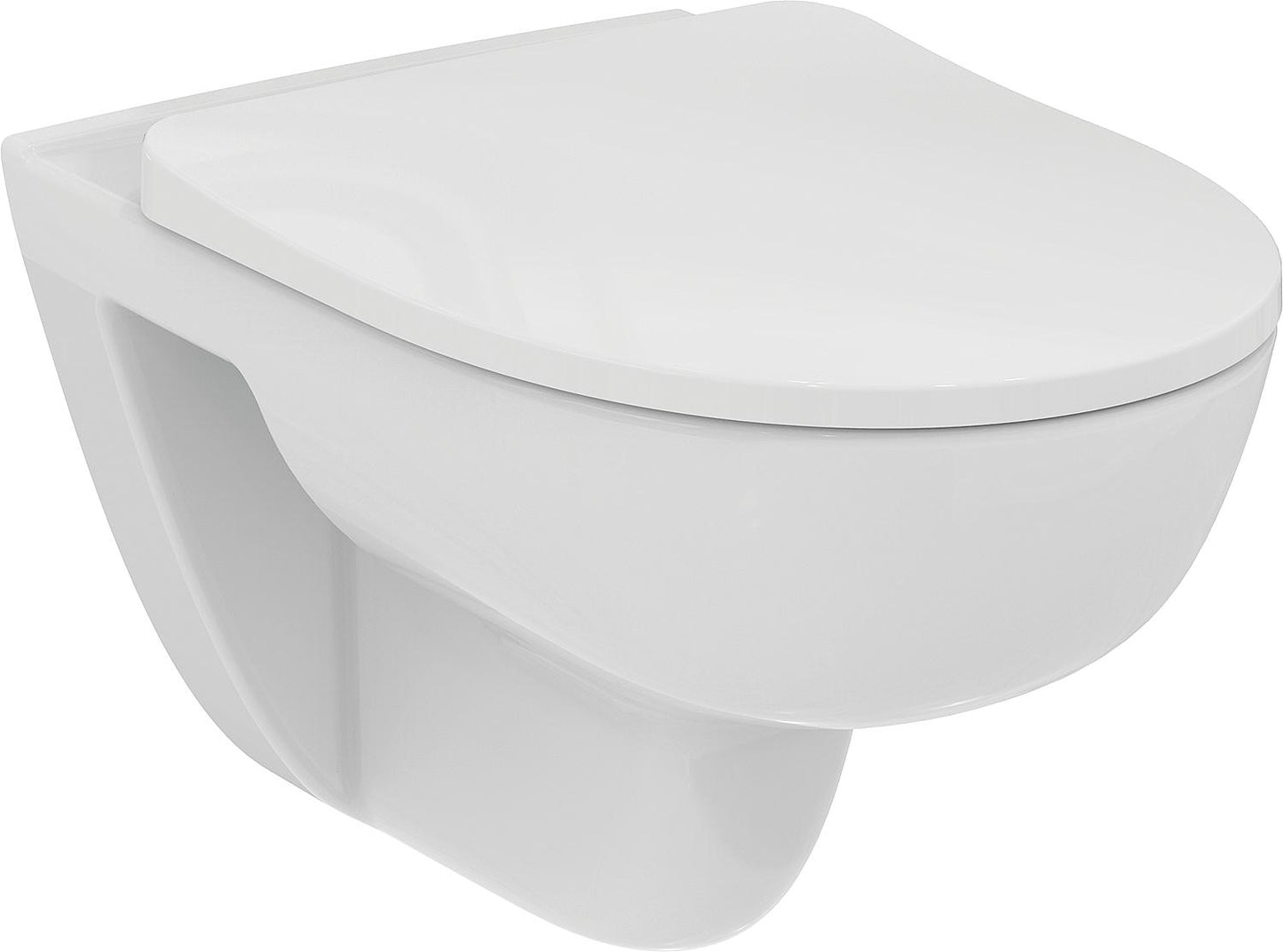 Ideal Standard i.Life round rimless toilet with soft-close mechanism, white (Combi-Pack)
