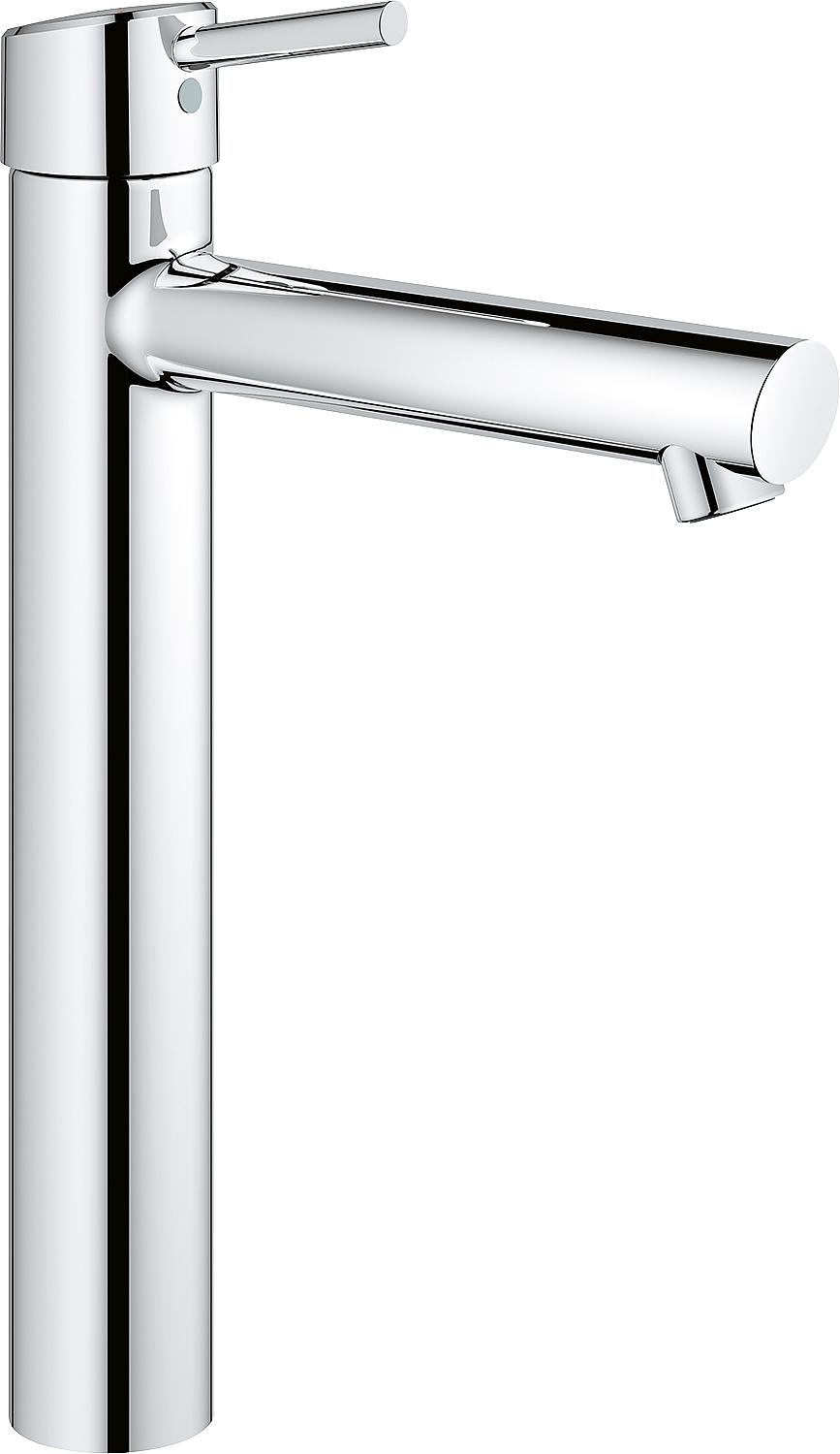 Mitigeur de lavabo Grohe Concetto XL, saillie de 171 mm, chromé, sans bonde.