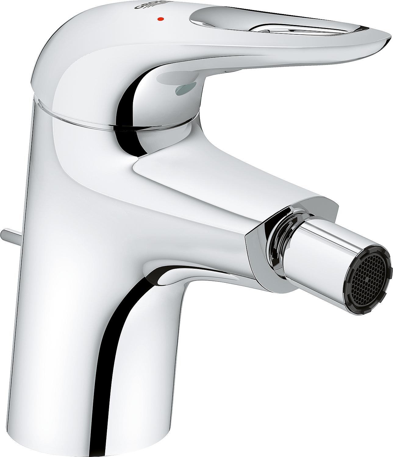 Grohe Eurostyle chrome bidet mixer with open lever