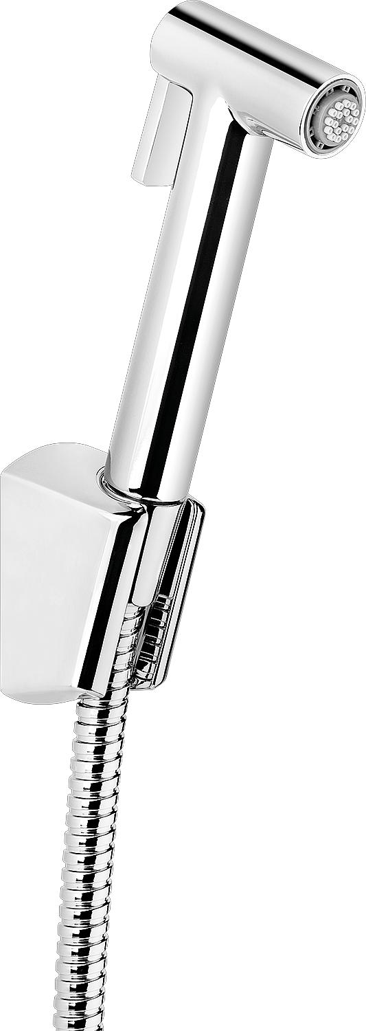 Ettalia intimate hygiene shower set with hand shower, shower hose and shower holder, chrome