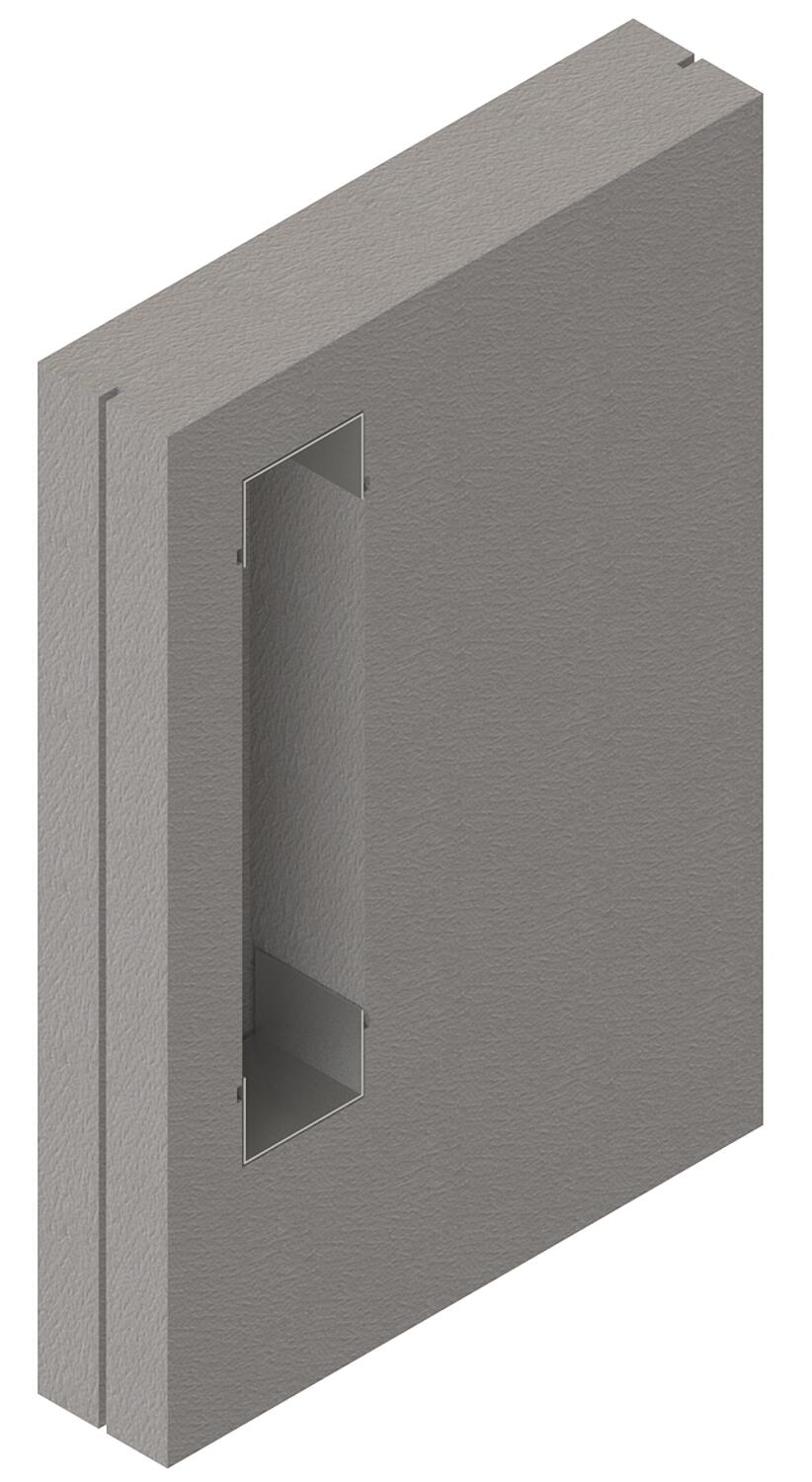 Schedel Schamwand für emco asis WC Modul, 800x1200x175mm, passend für 93 137 87 + 89