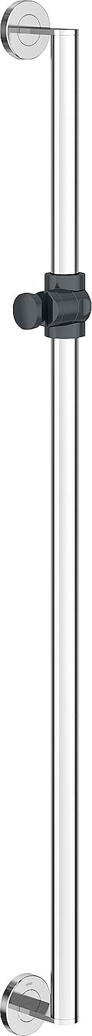 Hewi shower rail Ø32, length 900mm, chrome anthracite grey