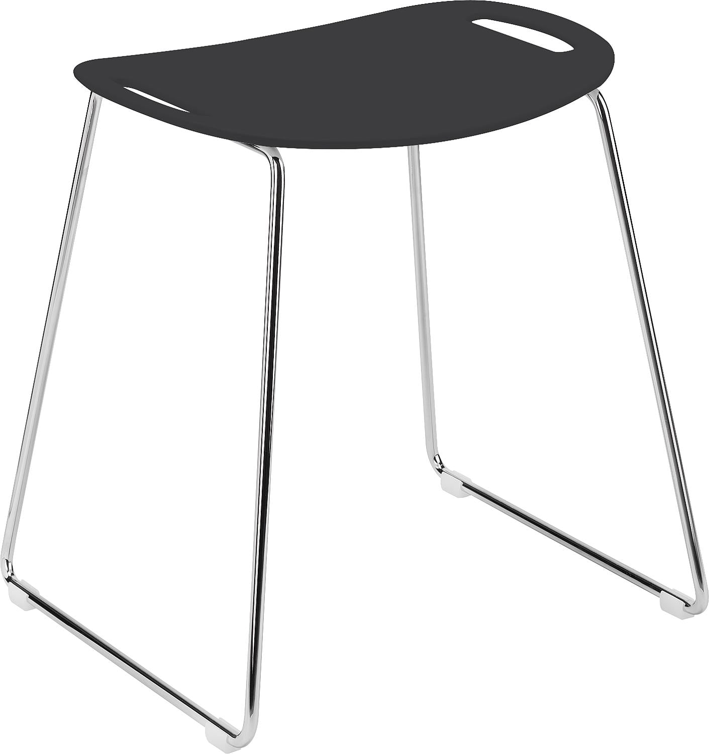 Hewi shower stool, H: 507 mm, W: 489 mm, jet black