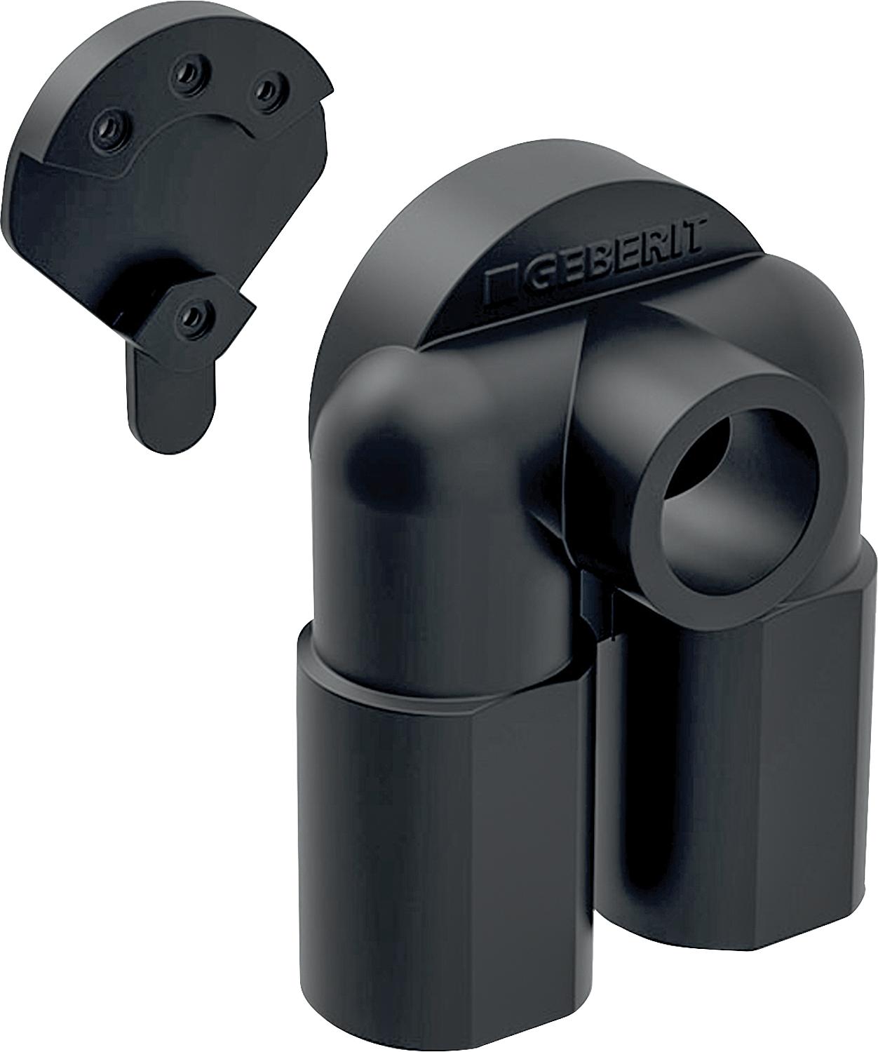 2-piece sound insulation set for double connection angle 90° DN15(1/2")