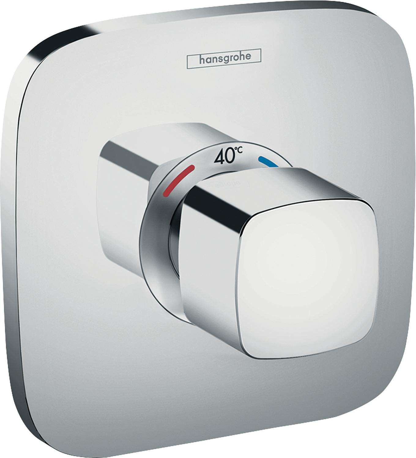 Thermostat encastré Hansgrohe Ecostat E Highflow, finition chromée