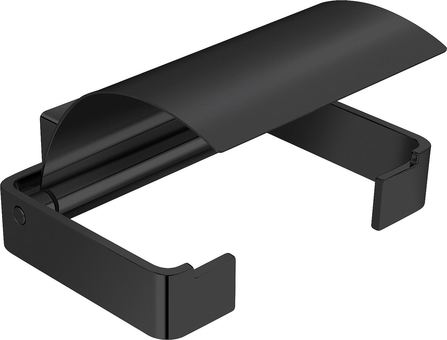 Emco Loft paper holder with lid, black