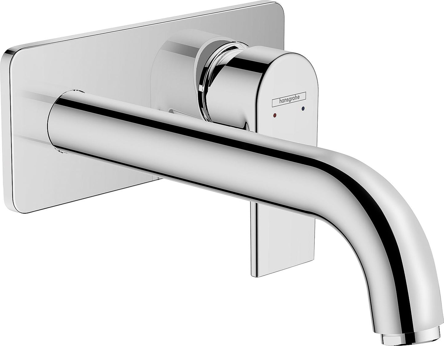Hansgrohe Vernis Shape wall-mounted basin mixer, 207 mm projection, chrome