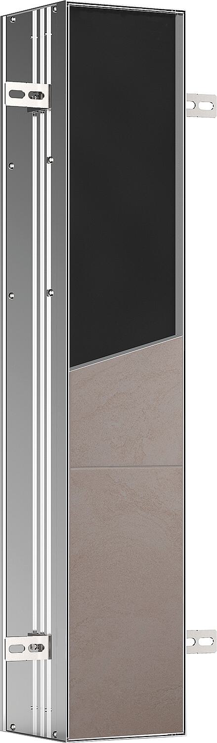 Module WC emco asis plus 803 mm, carrelable, à charnières à droite