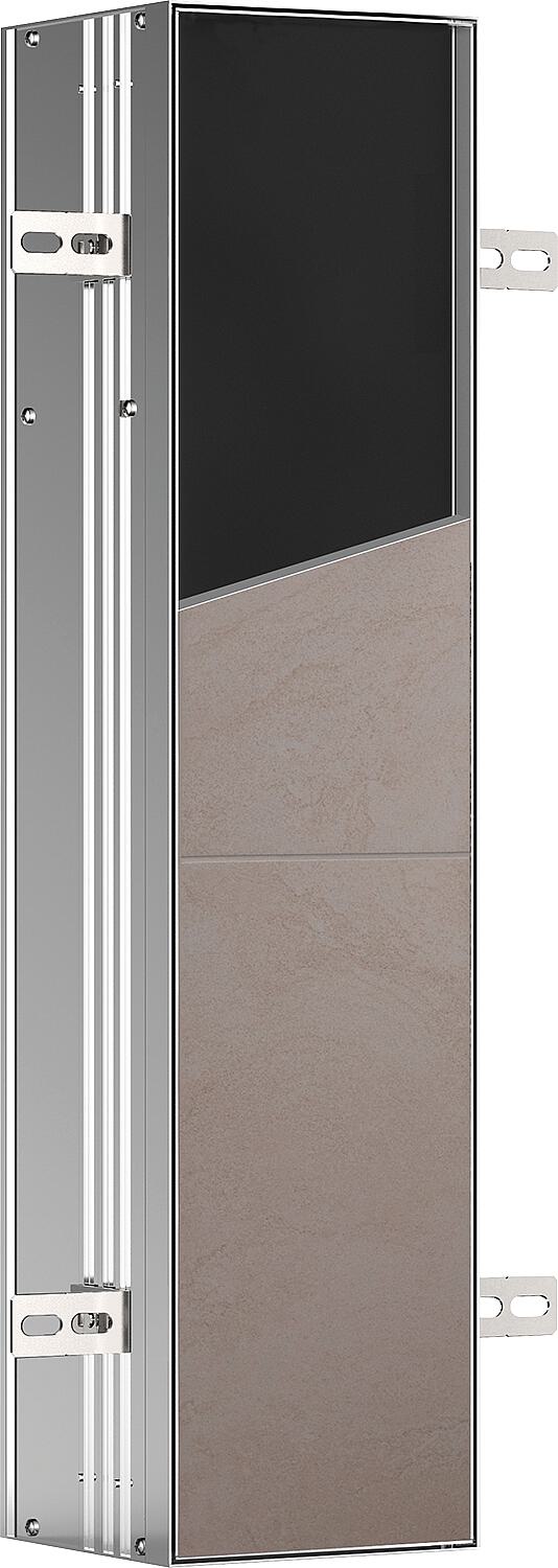 Module WC emco asis plus 658 mm, carrelable, à charnières à droite