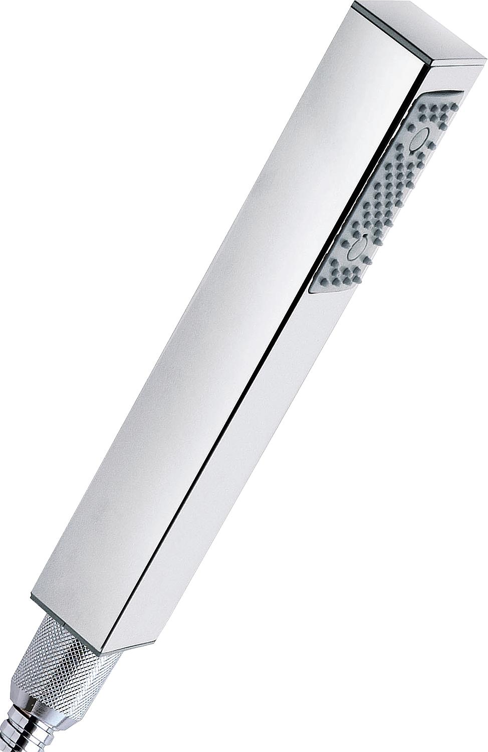 Cubo square hand shower, 1 spray pattern, chrome