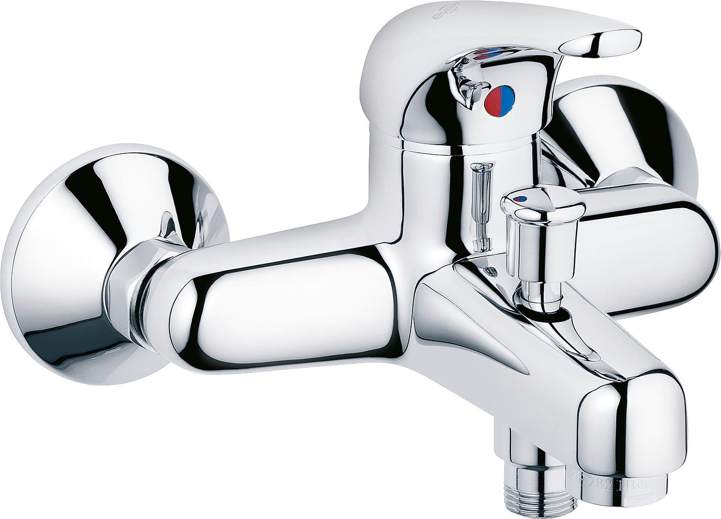 AP bath mixer Top II closed lever projection 167 mm chrome
