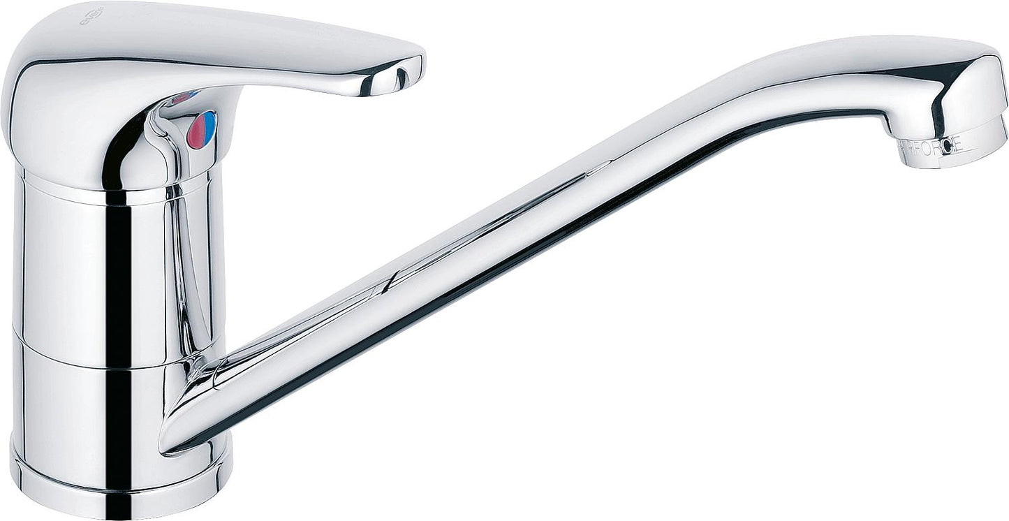 Kitchen mixer Top II low pressure, swiveling spout, projection 229 mm, chrome-plated