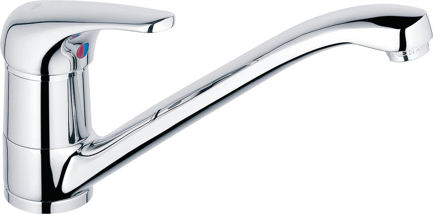 Kitchen mixer Top II ND with swiveling cast spout, 250 mm projection, chrome-plated