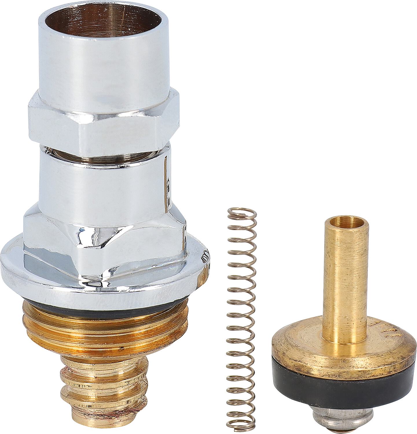 Tête de clé à douille avec clapet anti-retour DN15 (1/2") chromée