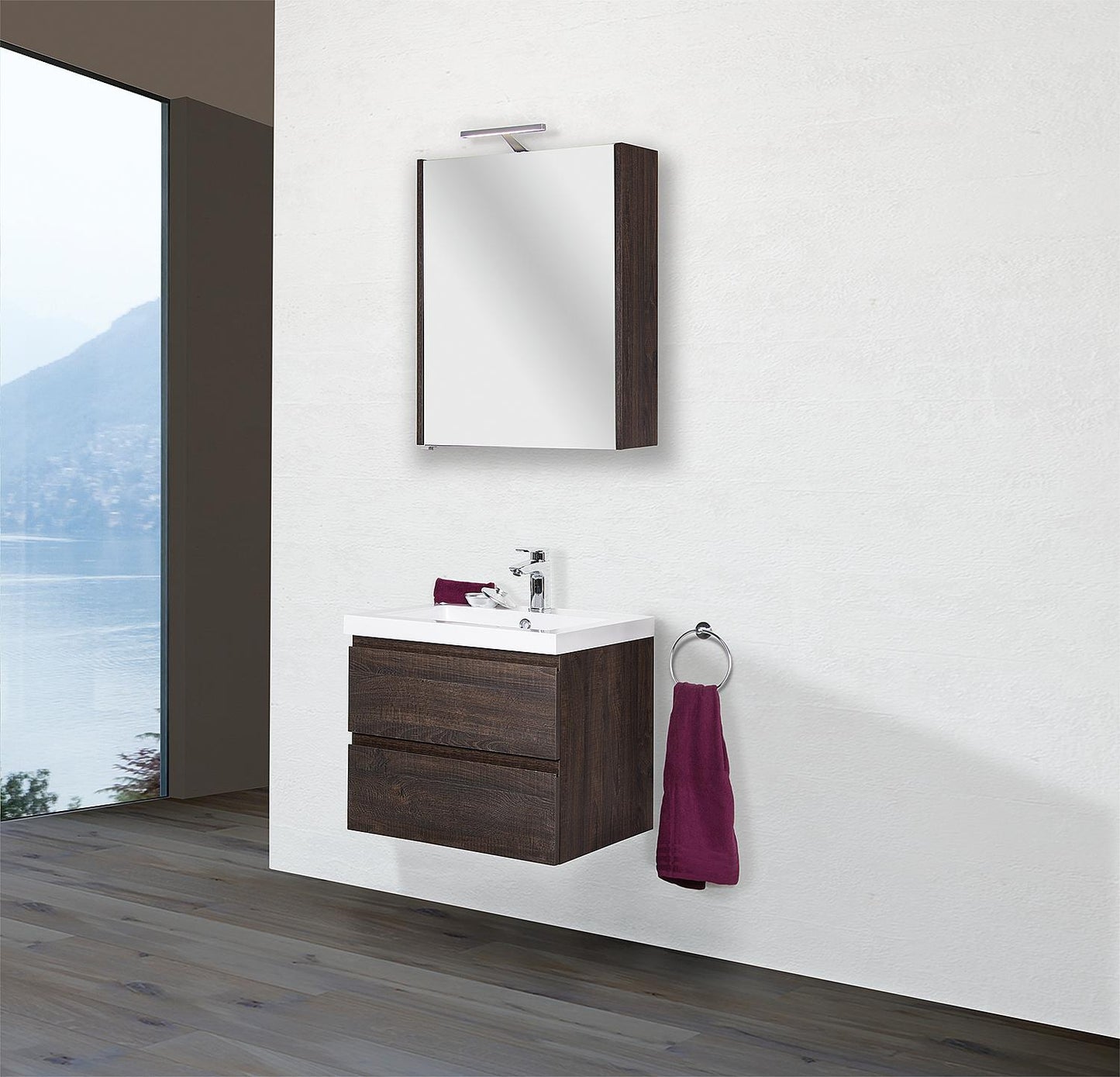 Ensemble de meubles de salle de bains Elai, largeur 610 mm