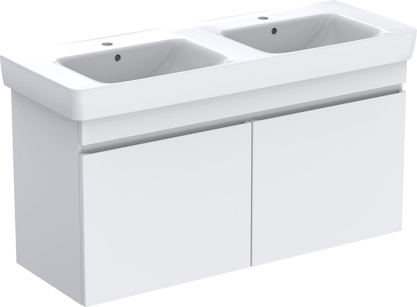 WTU + Keramik-WT Geberit Renova Plan 1300x616x480 mm Nussbaum hickory hell