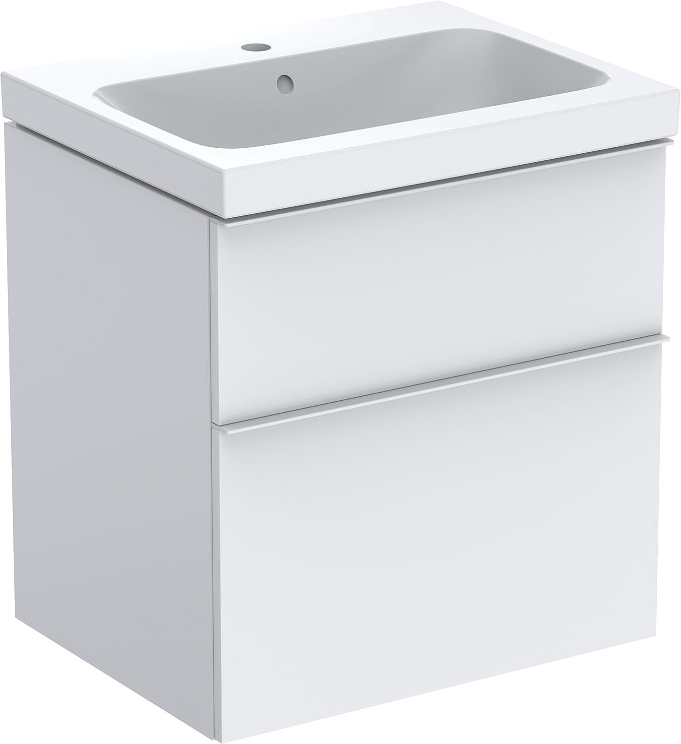 WTU+Céramique WT Geberit iCon 600x705x485 mm Noyer hickory/Poignée Lava