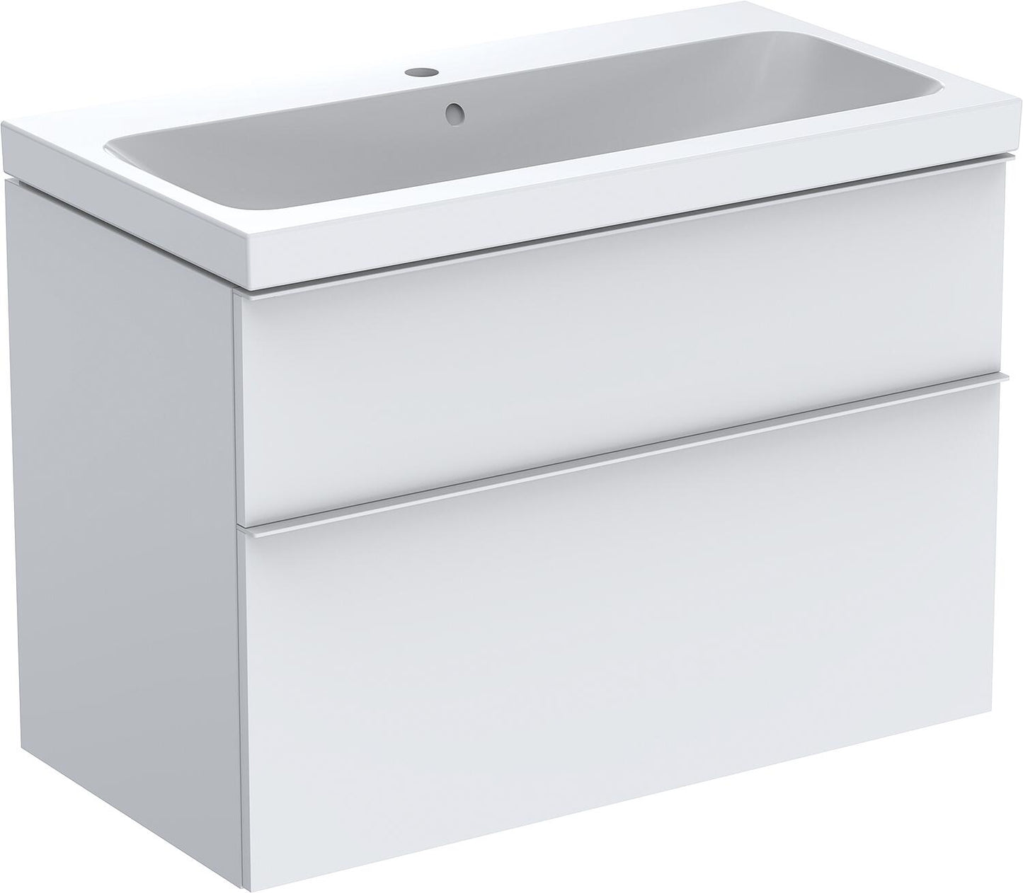 WTU+Céramique WT Geberit iCon 900x705x485 mm Noyer hickory/Poignée Lava