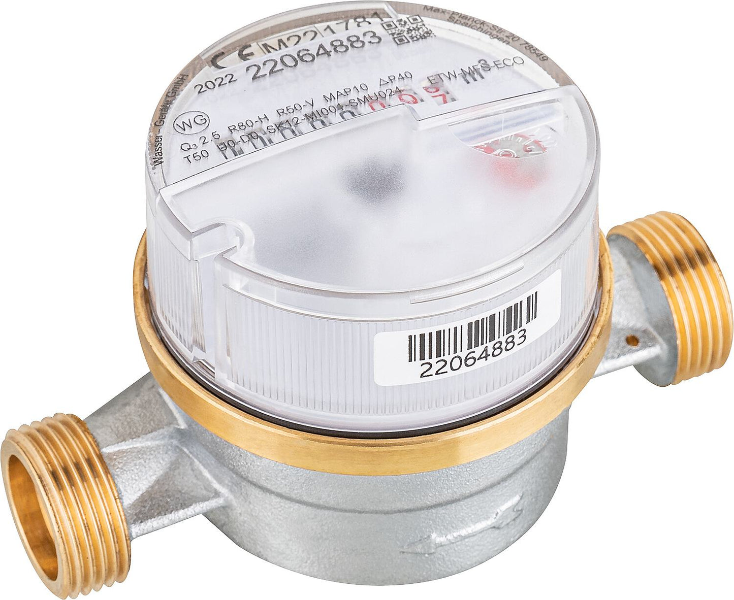 Cold water apartment water meter MODULARIS Qn 1.5,L 130mm, DN20(3/4")