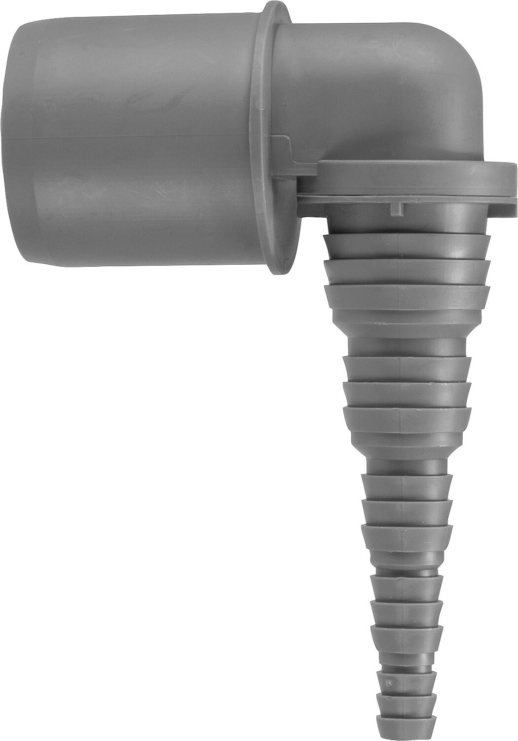 Hose elbow DN 50 transition hose to drain pipe