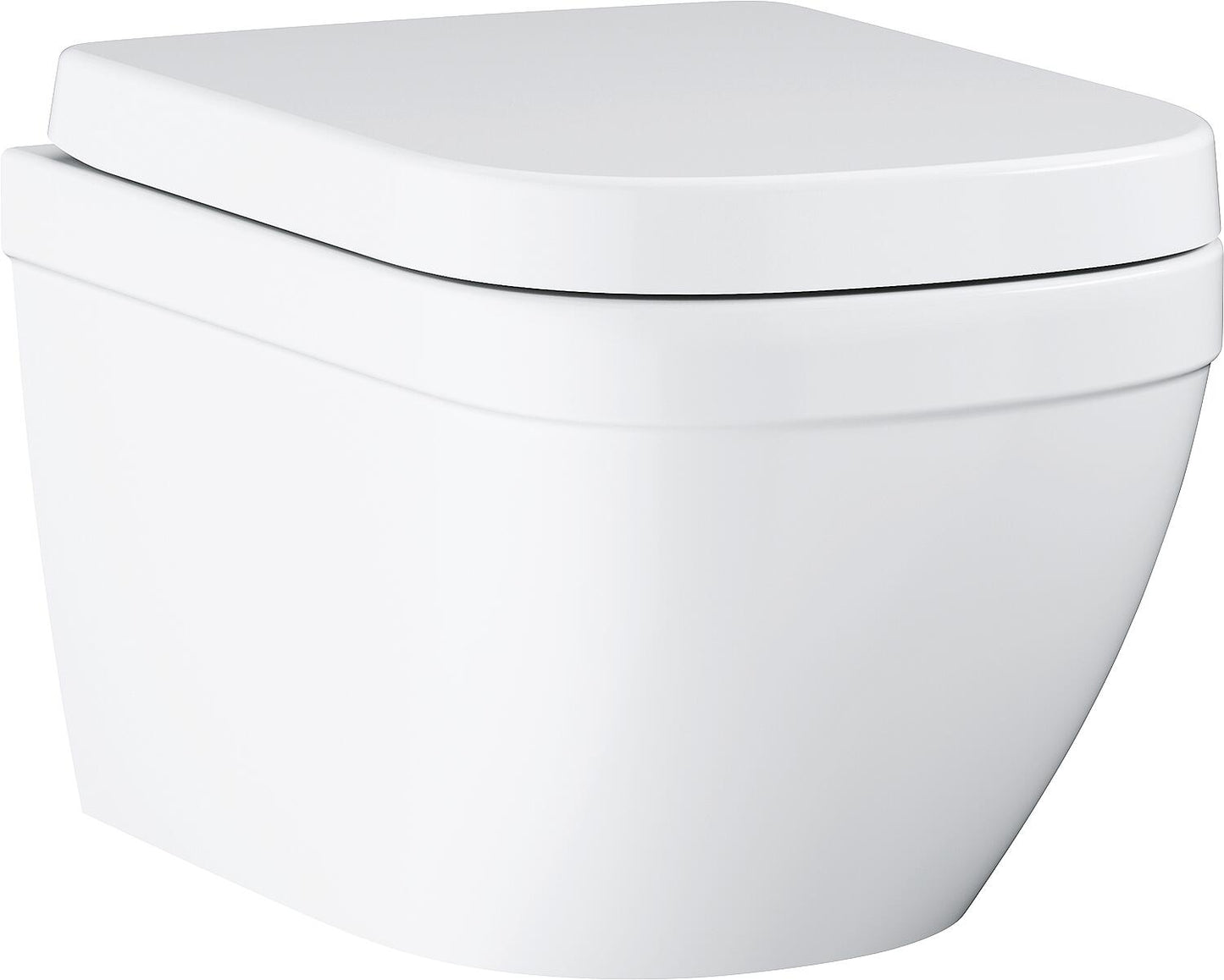 Grohe Euro Combi-Pack rimless ceramic white toilet seat with soft-close and quick-release features
